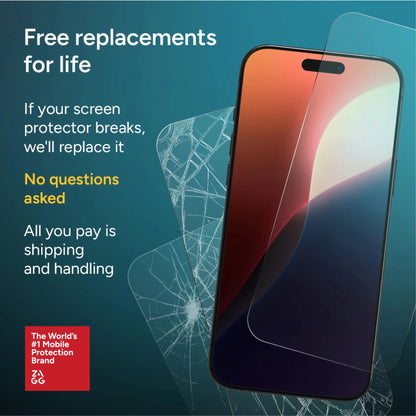 Zagg Glass Elite 2-Way Privacy Screen Protector For iPhone 18 Pro/18 Pro Max