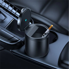 Baseus Premium 2 Series Car Ashtray – LED Light, USB-C Rechargeable, Waterproof Seal