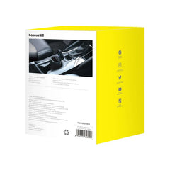 Baseus Premium 2 Series Car Ashtray – LED Light, USB-C Rechargeable, Waterproof Seal