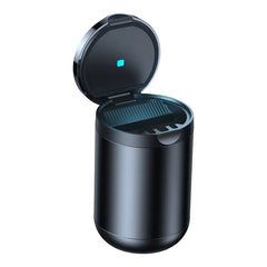 Baseus Premium 2 Series Car Ashtray – LED Light, USB-C Rechargeable, Waterproof Seal