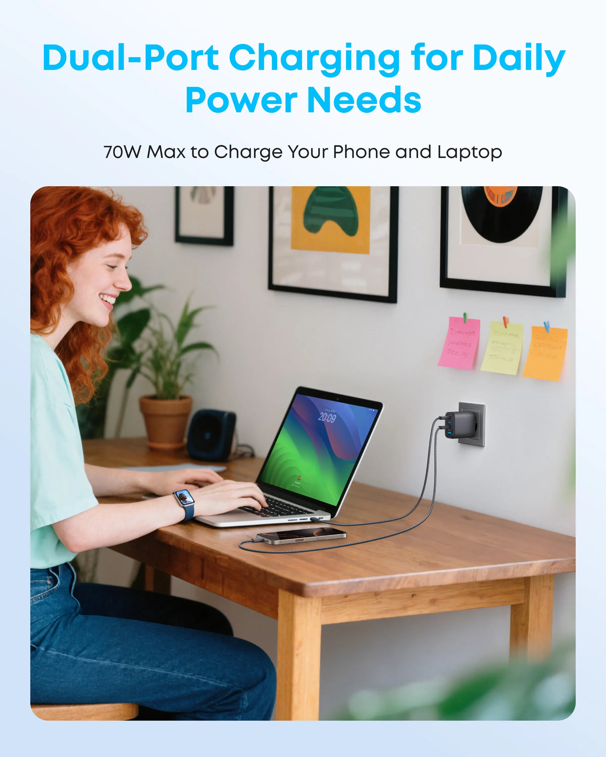 Anker Zolo Charger (70W, 4-Port, PD 3.0) - A121CG11