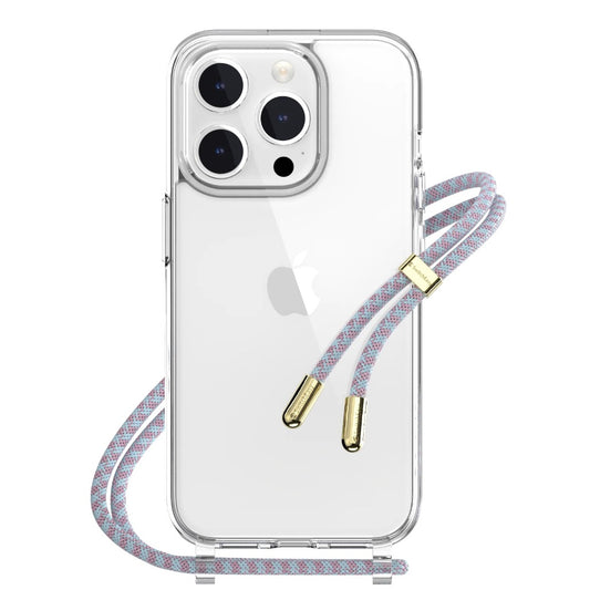 SwitchEasy Play Lanyard Shockproof Clear Case for iPhone 15 Pro/ Pro Max - Angel