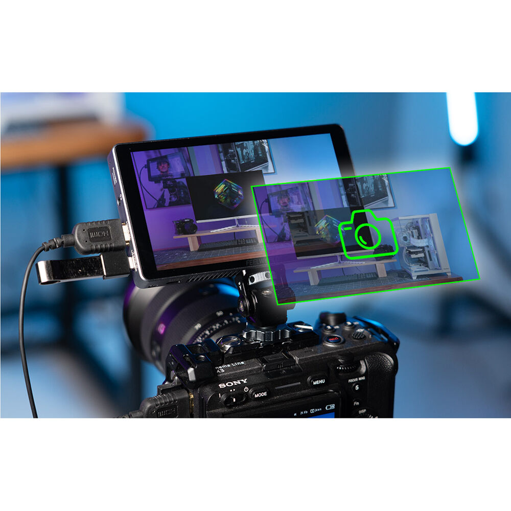 FeelWorld P6XL 6" On-Camera Field Monitor with Built-In Battery
