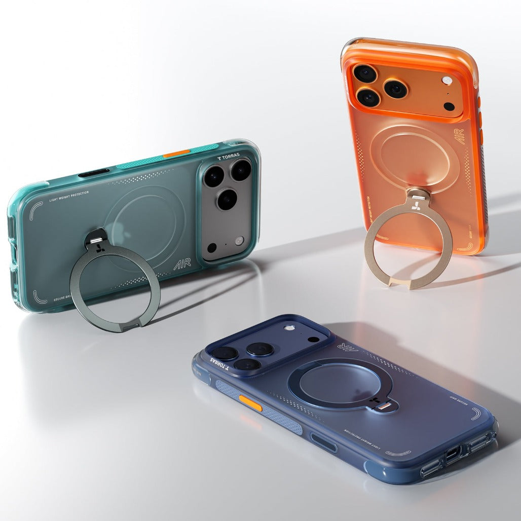Torras Ostand Spin Q3 Air for iPhone 17 Pro - Horizon Orange