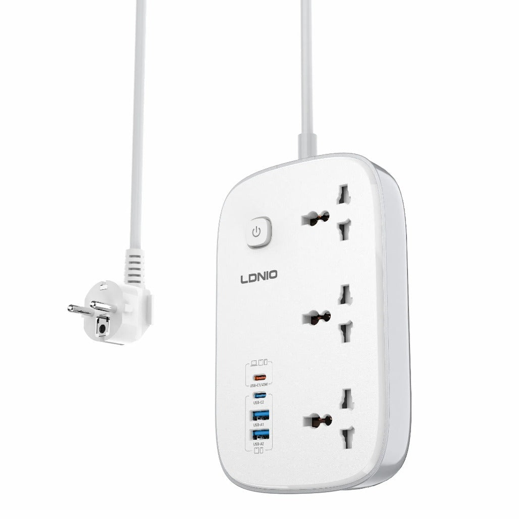 LDNIO Sc6 45W GaN Power Strip with Fast Charge Support