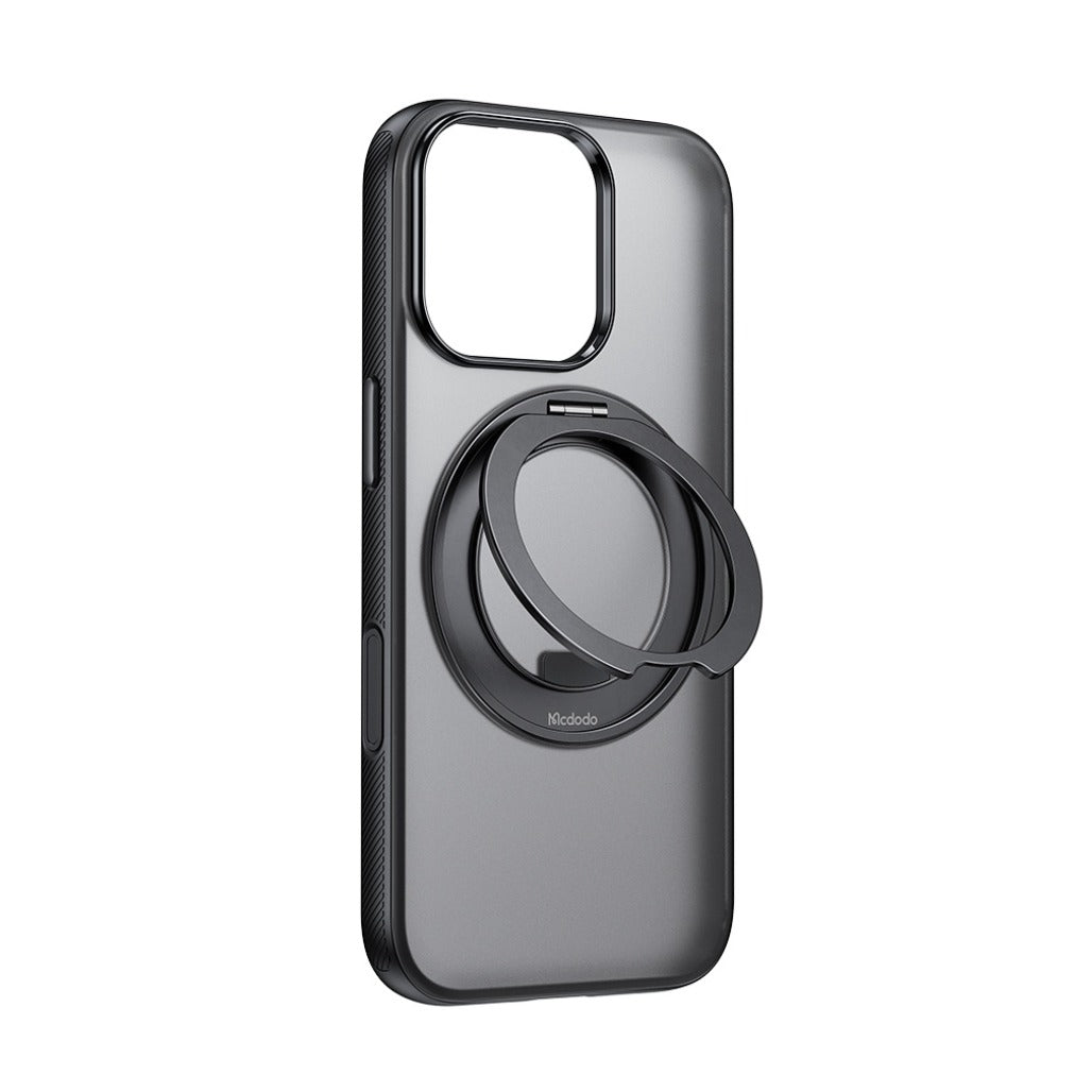 Mcdodo iPhone 17 Series Case with Magnetic 360° Ring Stand and Capture Button
