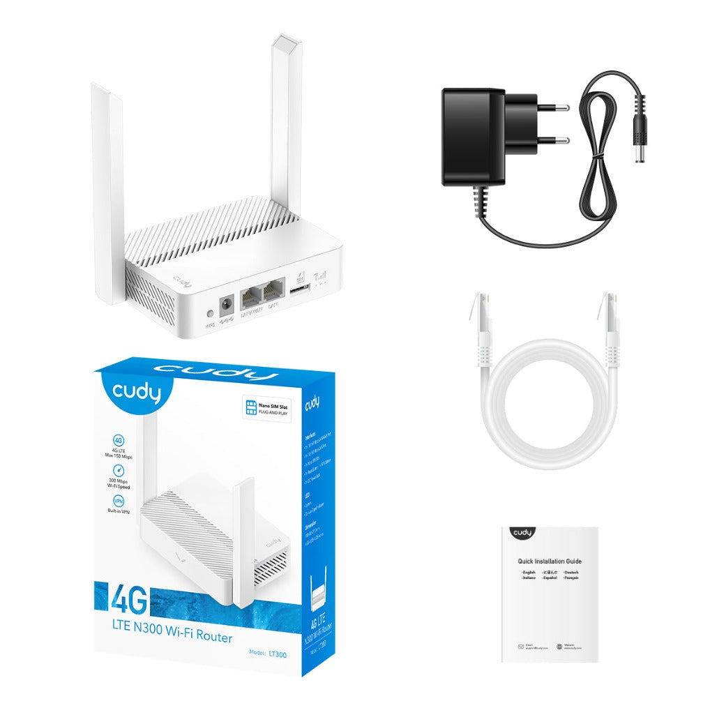 Cudy LT300 2.0 - 4G N300 Wi-Fi Router