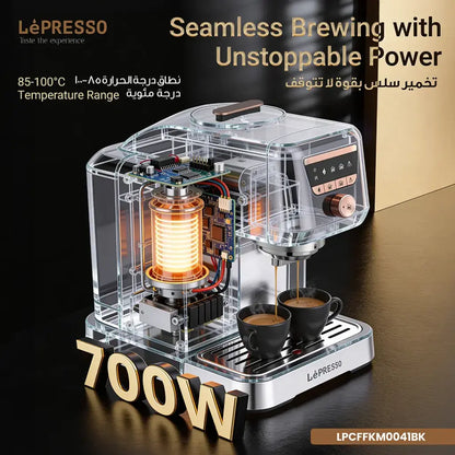 Lepresso KaveMystique Automatic Turkish Coffee Maker with Self-Cleaning Function - Black