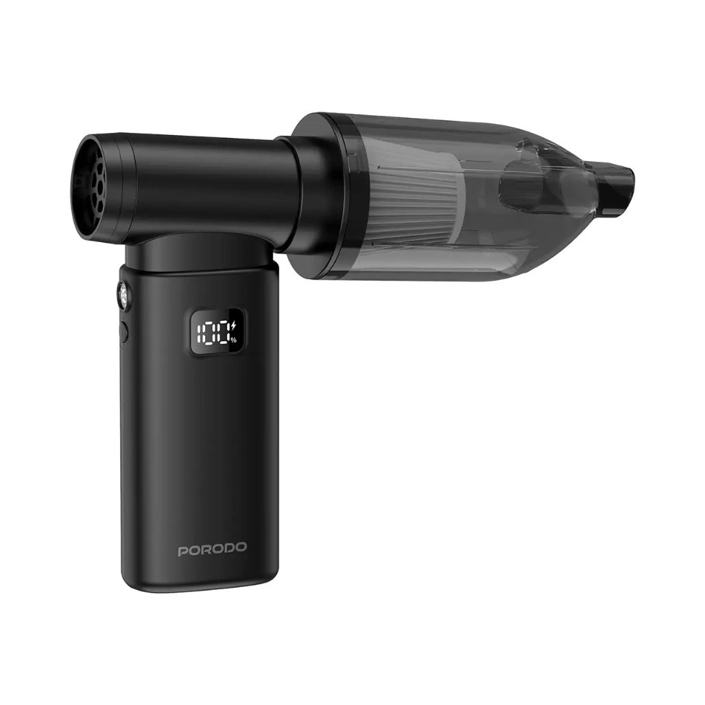 Porodo Lifestyle 2-in-1 Handheld Vacuum & Air Duster - Black