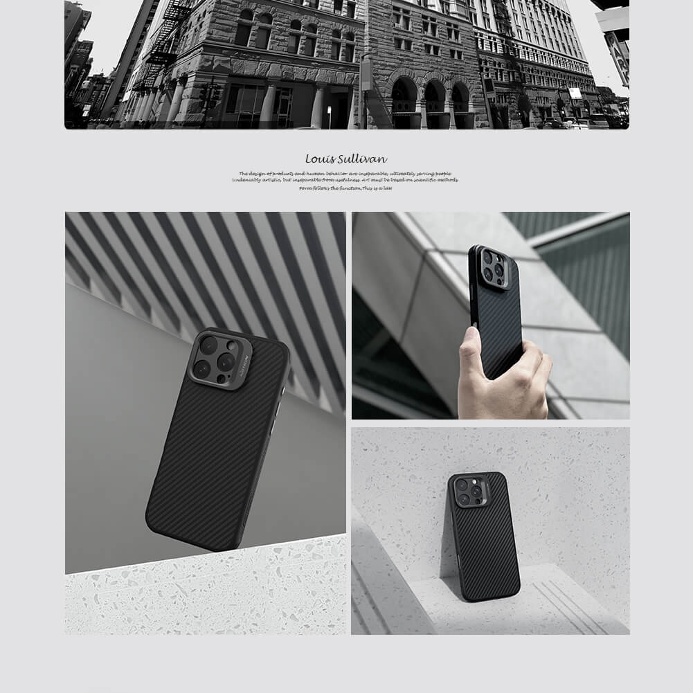 Nillkin CarboProp Magnetic MagSafe Fine Hole Aramid Fiber Armor Case for iPhone 16 Pro Max (2024)