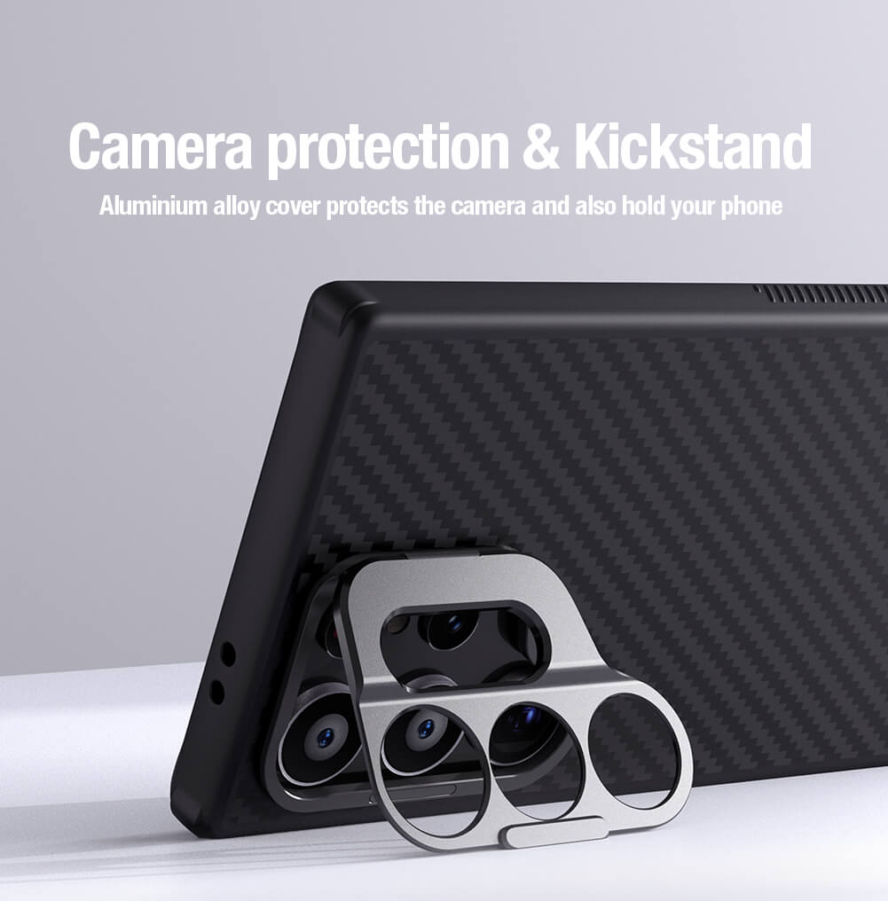 Nillkin CarboProp Magnetic MagSafe Aramid Fiber Armor Case with Camera Cutout for Samsung Galaxy S24 Ultra
