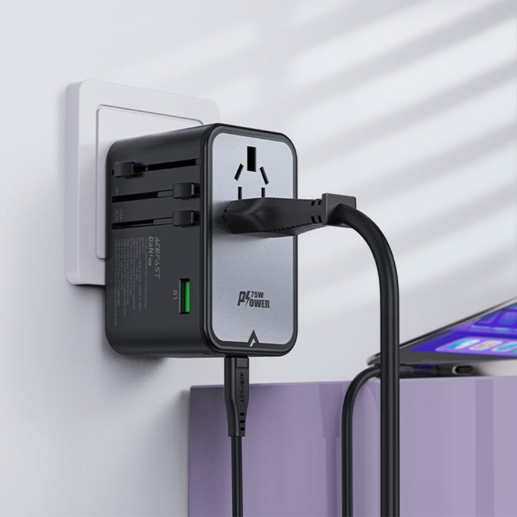 Acefast Charging Adapter Z1 2300W + PD75W GaN (3xUSB-C+2xUSB-A)