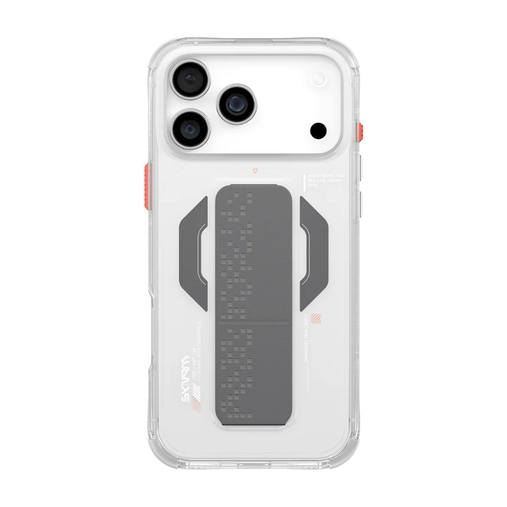 Skinarma HAXA Mag-Charge with Grip-Stand for iPhone 17 Pro / 17 Pro Max - Clear