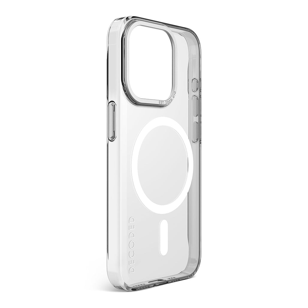 Decoded Clear Case for iPhone 17/ 16/ 15 and iPhone Air – MagSafe Compatible, 4m Drop Protection