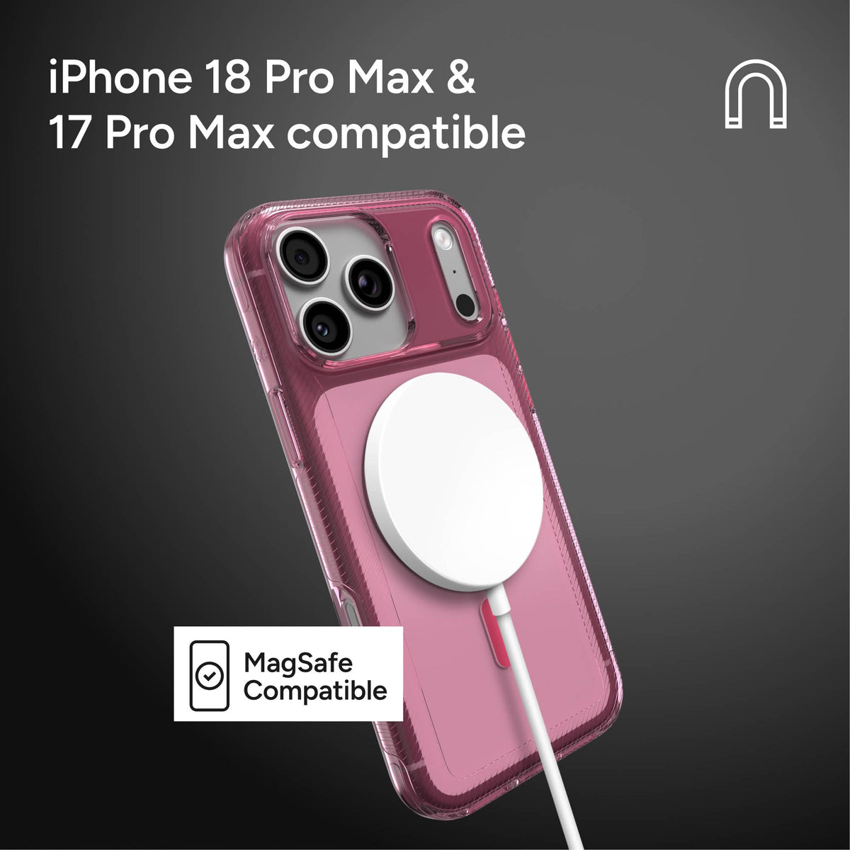 Zagg Luxe Snap For iPhone 18 Pro/18 Pro Max and iPhone 17 Pro/17 Pro Max - Thrift Pink Tinted