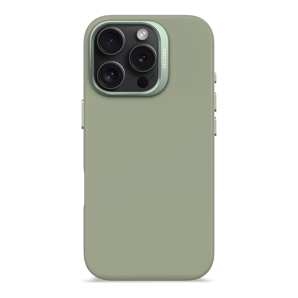 Decoded Silicone Case iPhone 15 Pro and iPhone 15 - Jade Green