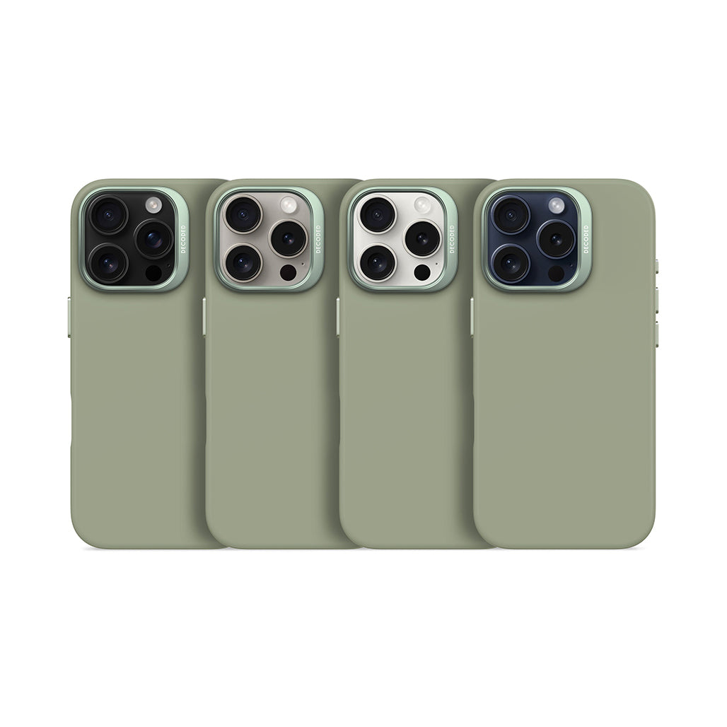 Decoded Silicone Case iPhone 15 Pro and iPhone 15 - Jade Green