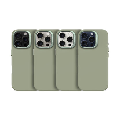 Decoded Silicone Case iPhone 15 Pro and iPhone 15 - Jade Green