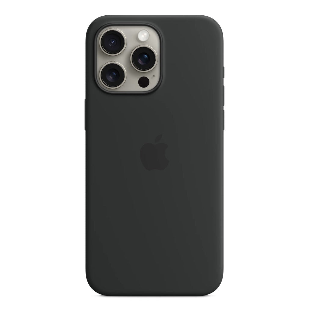 Apple iPhone 15 Pro Max Silicone Case with MagSafe - Black - IC