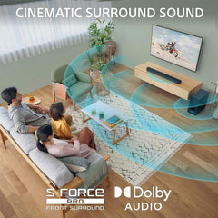 Sony HT-S400 2.1ch Soundbar with Powerful Wireless subwoofer S-Force PRO Front Surround Sound and Dolby Digital
