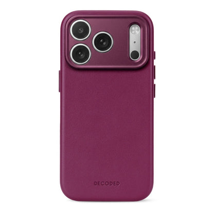 Decoded Leather Case - Aubergine - iPhone 18 Pro/18 Pro Max