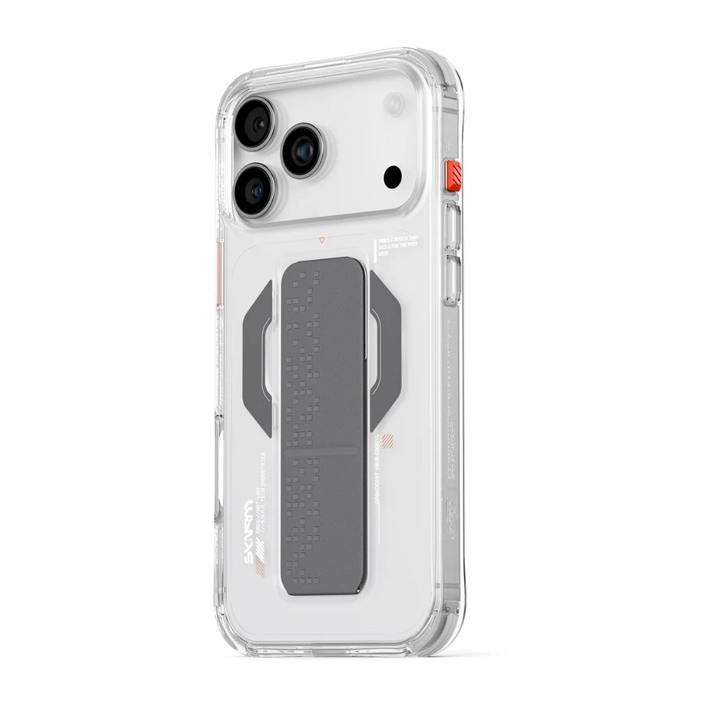 Skinarma HAXA Mag-Charge with Grip-Stand for iPhone 17 Pro / 17 Pro Max - Clear
