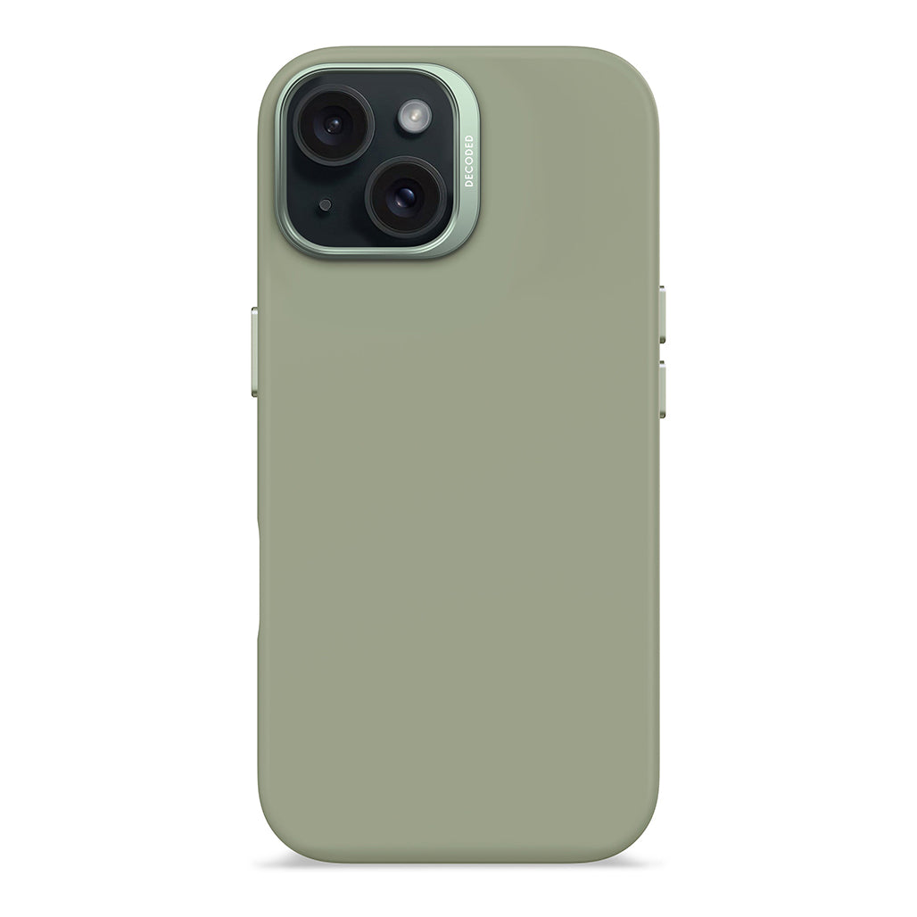 Decoded Silicone Case iPhone 15 Pro and iPhone 15 - Jade Green