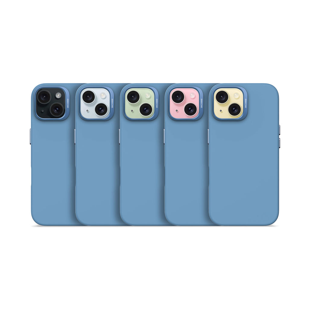 Decoded Silicone Case For iPhone 16/15 Series - Air Blue