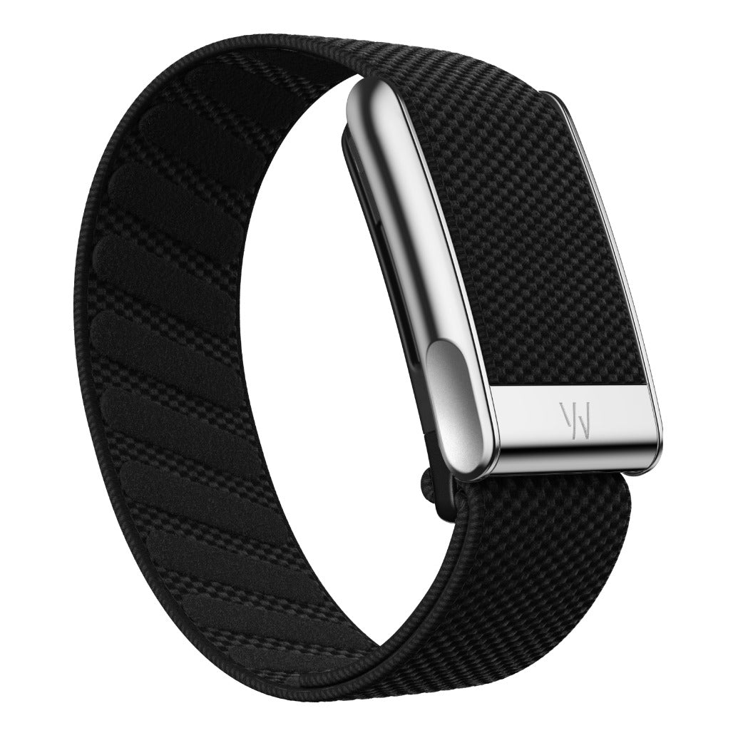 WHOOP MG SuperKnit Luxe Band - Obsidian with Titanium