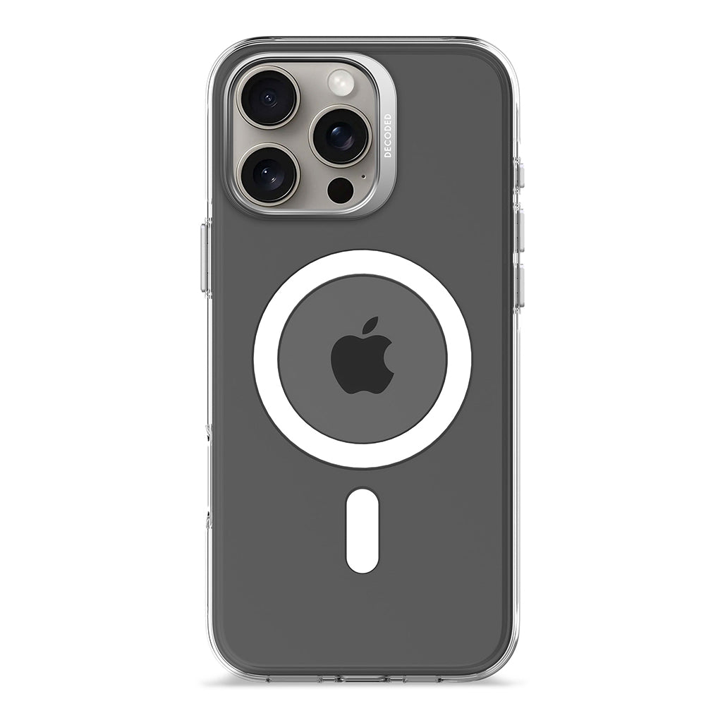 Decoded Clear Case for iPhone 17/ 16/ 15 and iPhone Air – MagSafe Compatible, 4m Drop Protection