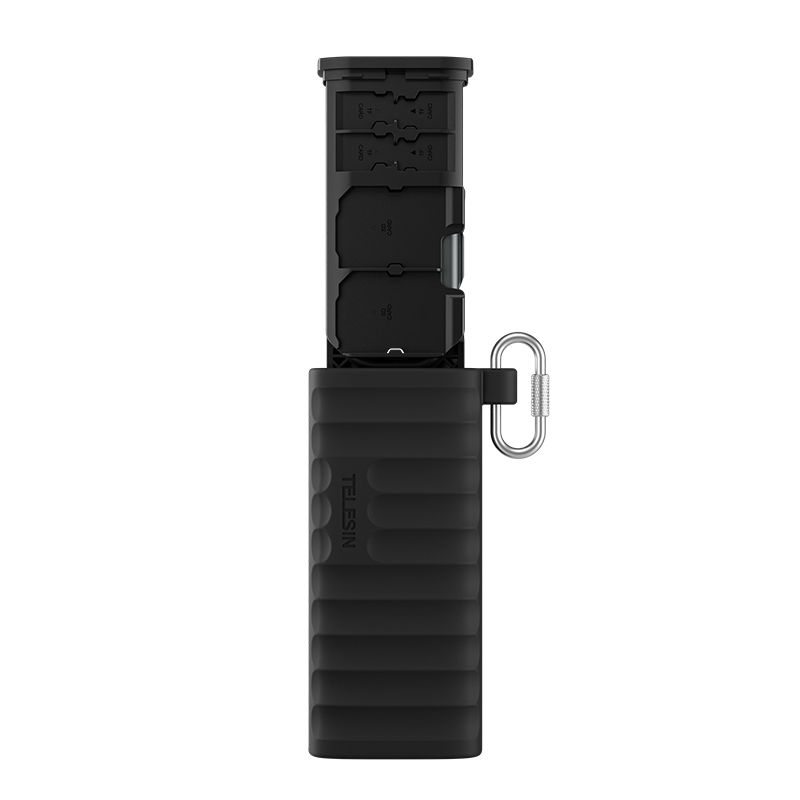 Telesin Multifunctional Card Reader – USB-C, 312MB/s High-Speed Transfer, IP54 Protection, Storage for SD, TF & Nano SIM Cards – S6-MCR-01