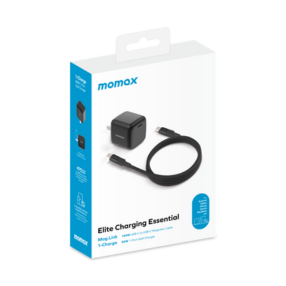 Momax Charge 65W GaN Charger + 100W Magnetic Cable Kit (VPD0155CND)