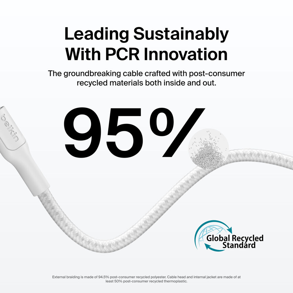 Belkin BoostCharge Pro USB-C to USB-C Braided Cable 240W