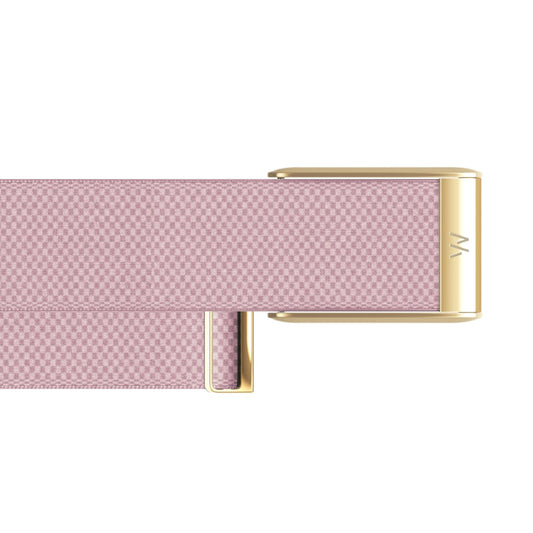 WHOOP 5.0 SuperKnit Luxe Band - Blush with Gold