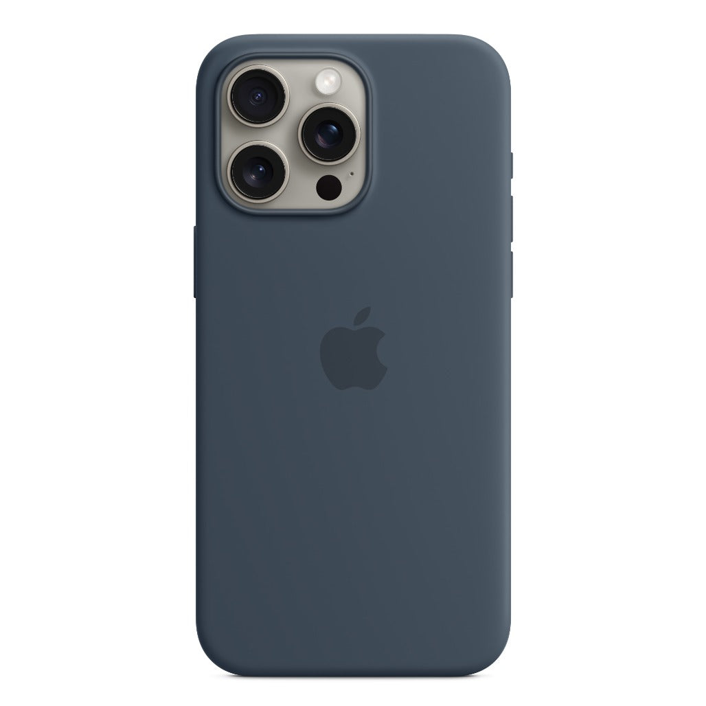 Apple iPhone 15 Pro Max Silicone Case with MagSafe - Storm Blue - IC