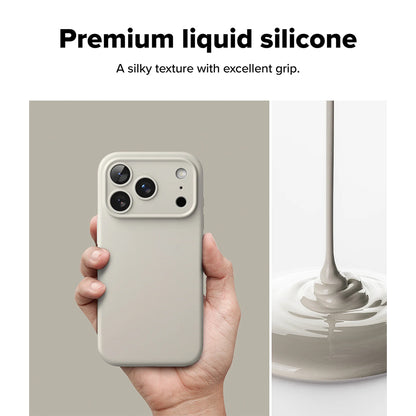 Ringke Silicone Magnetic Case - iPhone 17 Pro / iPhone 17 Pro Max - Stone