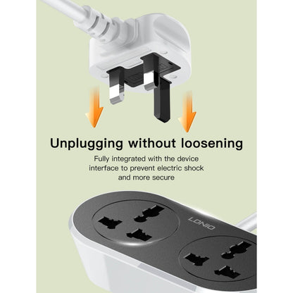 LDNIO 2 AC Outlet Universal Extension Power Socket 10M - SC2018-10M