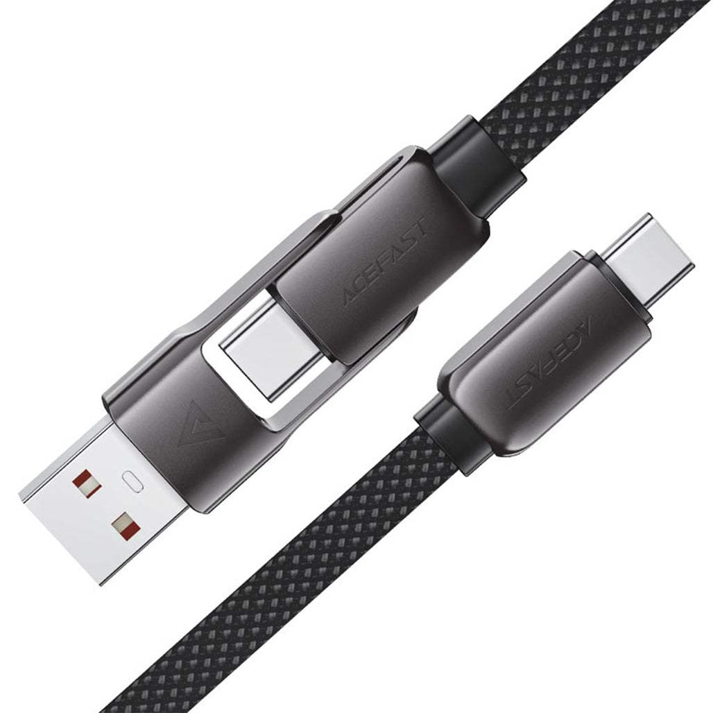 Acefast C13-04 60W 2 in 1 Charging Cable USB-A / USB-C to USB-C