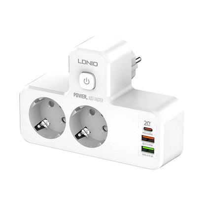 LDNIO SE2337 Portable Electrical Extension Socket with USB-C and USB-A
