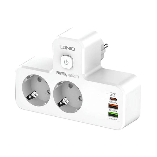 LDNIO SE2337 Portable Electrical Extension Socket with USB-C and USB-A