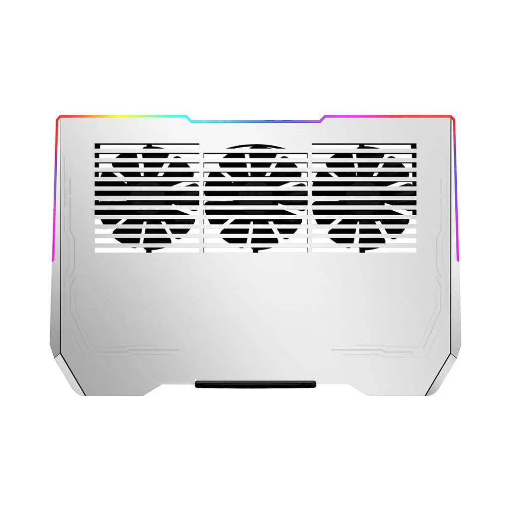Porodo Gaming AI RGB Laptop Cooling Fan – Multi-Fan Silent Pad with Adjustable Angles