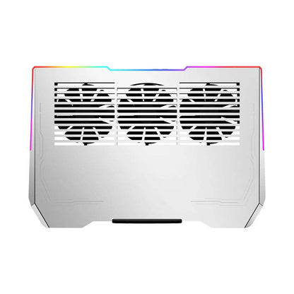 Porodo Gaming AI RGB Laptop Cooling Fan – Multi-Fan Silent Pad with Adjustable Angles