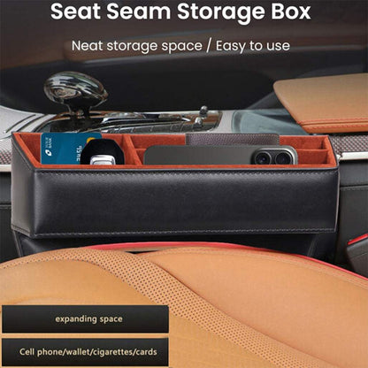 Zhuse Car Seat Seam Storage Box Black