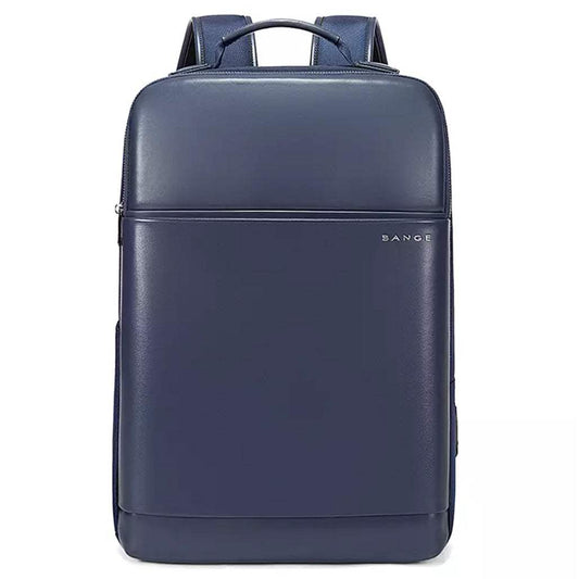 BANGE 7713 15.6" Waterproof Leather Business Laptop Backpack