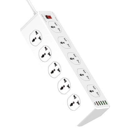 LDNIO SC10610 2500W Power Strip 10 AC 1 USB-C and 5 USB-A 30W Outlets
