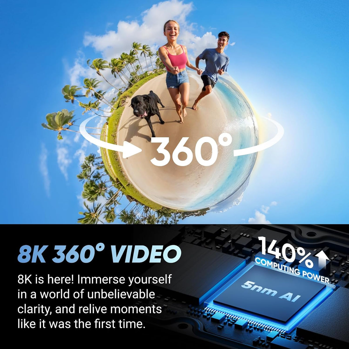 Insta360 X4 Adventure Bundle - Waterproof 8K 360 Action Camera
