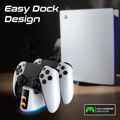 Vertux Duodock-PS5 - 2-in-1 Charging Dock for PS5 DualSense™ Controller