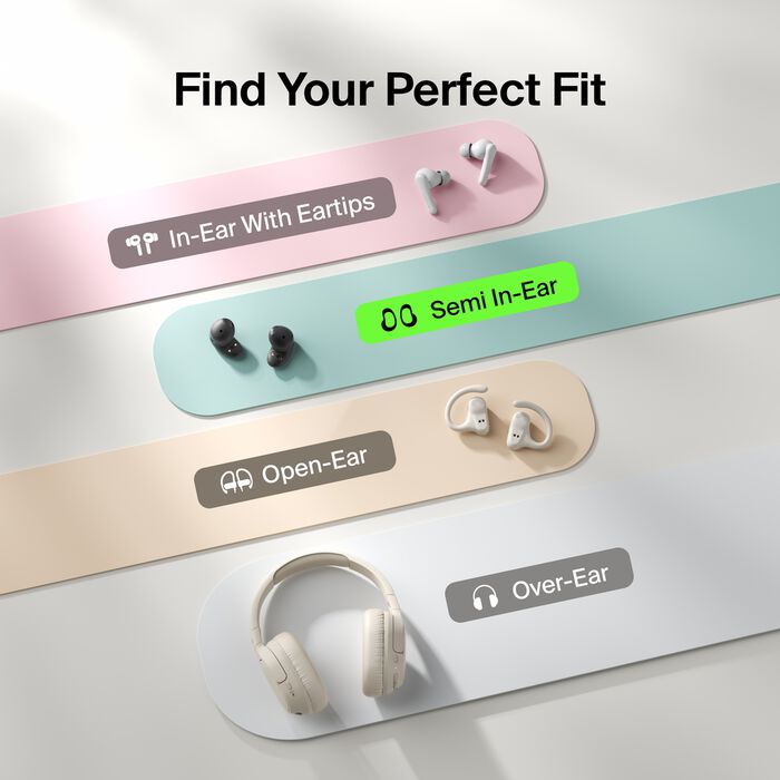Belkin SoundForm Anywhere True Wireless Earbuds - Black