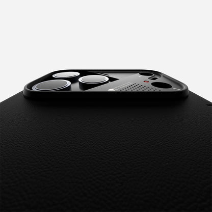 Aulumu A17 Vegan Leather Case for iPhone 17 Pro / 17 Pro Max - Black | MagSafe