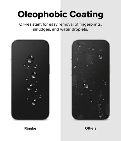 Ringke iPhone 17 Pro Screen Protector - Easy Slide Privacy Tempered Glass